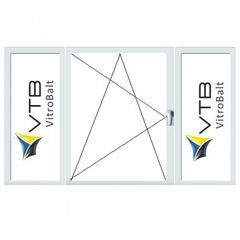 PVC WINDOW OLD LITHUANIAN PROJECT SIZE 1330Х2070 MM