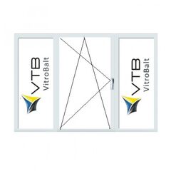 PVC WINDOW 602 SERIES SIZE 1410Х2120 MM