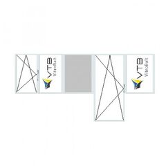 PVC WINDOW OLD LITHUANIAN PROJECT SIZE 1330Х4830 MM