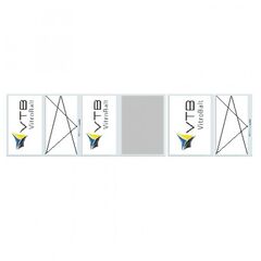 PVC WINDOW OLD LITHUANIAN PROJECT SIZE 1330Х4900 MM