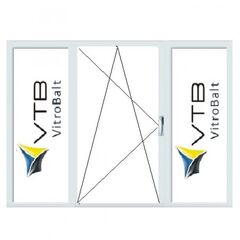 PVC WINDOW 602 SERIES LOGGIA SIZE 1600Х3000 MM