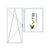 PVC WINDOW KHRUSHCHYOVKA PANEL SIZE 2100Х2060 MM