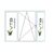 PVC LOGS JAUNAIS LIETUVIEŠU PROJEKTS IZMĒRS 1410Х2080 MM