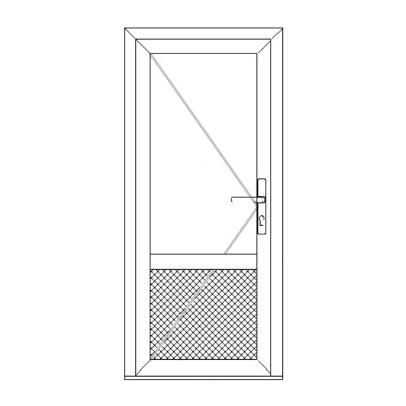 PVC PLAST 2/ WHITE DOOR