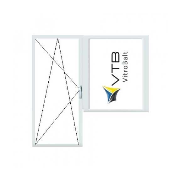 PVC WINDOW KHRUSHCHYOVKA PANEL SIZE 2100Х2060 MM