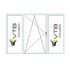 PVC WINDOW 104 SERIES SIZE 1450Х3100 MM